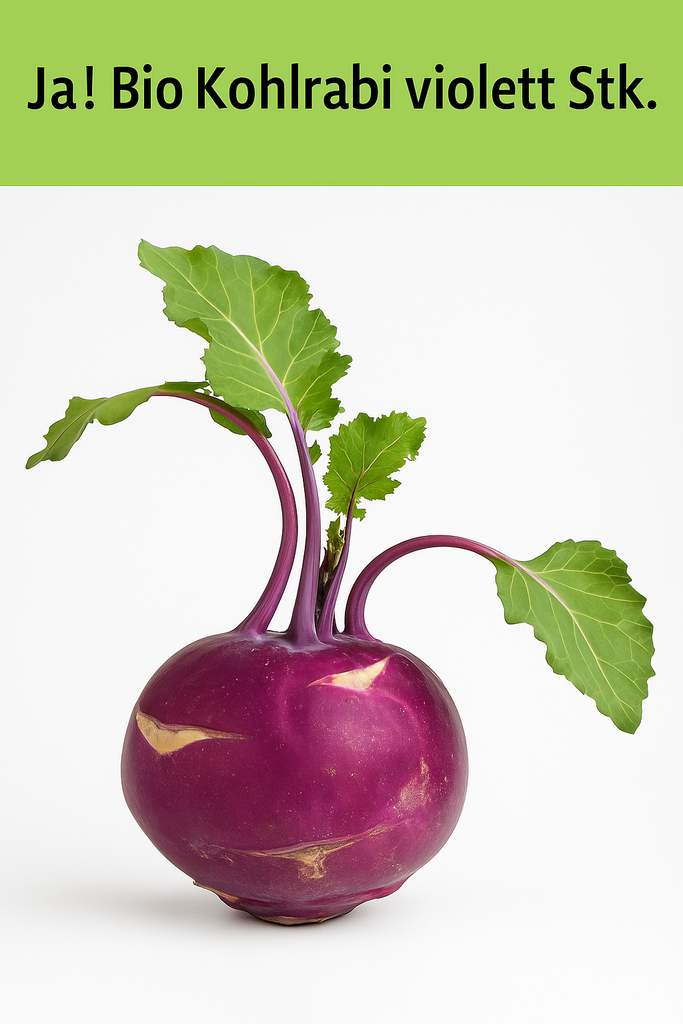 Ja! Bio Kohlrabi violett Stk.