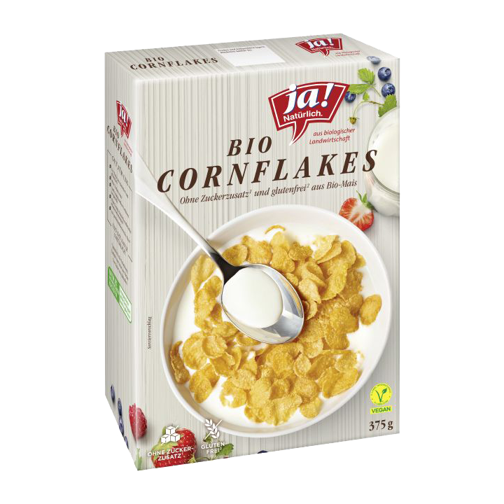 Ja! Natürlich Cornflakes 375g